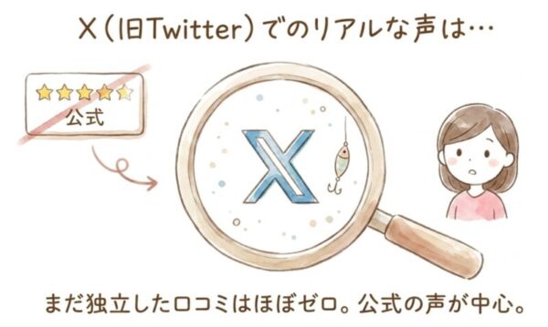 Xでのリアルな声はまだほぼゼロ